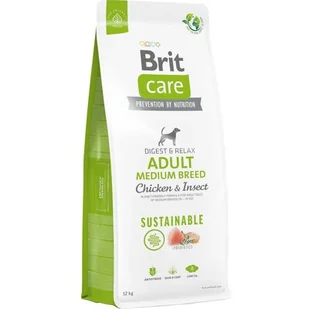Brit Care Sustainable Adult Med Chicken Insect 12kg - Sucha karma dla psów - miniaturka - grafika 1