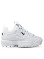 Buty dla dziewczynek - Fila Sneakersy Disruptor Kids 1010567.1FG Biały - miniaturka - grafika 1