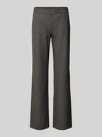 Spodnie damskie - Spodnie materiałowe o kroju regular fit z dodatkiem wiskozy model ‘Jenny’ - miniaturka - grafika 1