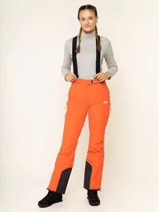 Jack Wolfskin Spodnie narciarskie damskie BIG WHITE PANTS W orange coral - Spodnie narciarskie - miniaturka - grafika 1