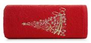 Ręczniki - Ręcznik 50X90 Santa 11 Czerwony Świąteczny Frotte New - miniaturka - grafika 1