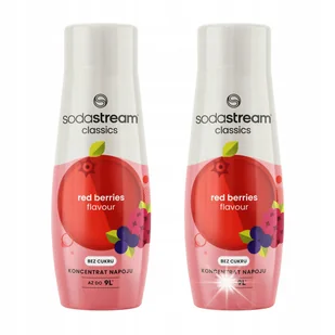 Zestaw Syropów do saturatora SODASTREAM Red Barrel Bez cukru 2x440ml - Syropy i koncentraty owocowe - miniaturka - grafika 1