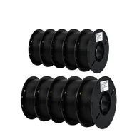 Filamenty i akcesoria do drukarek 3D - filamenty do drukarek 3D, mieszane kolory, przyjazne dla środowiska, 10 kg PLA czarny - miniaturka - grafika 1