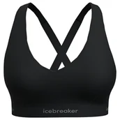 Biustonosze - Biustonosz damski Icebreaker Merino 125 Cool-Lite Sprite Racerback Bra Black XL - miniaturka - grafika 1