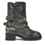 Botki damskie - Botki Steve Madden Bonfire SM11003415 Srebrny - miniaturka - grafika 1
