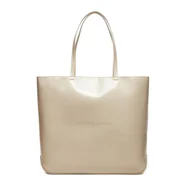 Torebki damskie - Torebka damska Tommy Jeans Ess Must Tote Seasonal A shopperka ecru - miniaturka - grafika 1