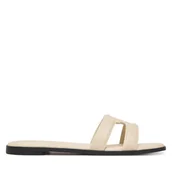 Klapki i japonki damskie - Klapki Tommy Hilfiger FW0FW08671 Écru - miniaturka - grafika 1