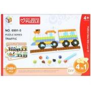 Zabawki kreatywne - Mega Creative Mozaika 30x21x5 6991-4/6991-5 Pojazdy 42/84 - miniaturka - grafika 1