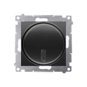 Wyłączniki światła i elektryczne - Ściemniacz Kontakt-Simon 54 DS13T.01/49 naciskowy i zdalnie sterowany moduł 20–500W czarny - miniaturka - grafika 1