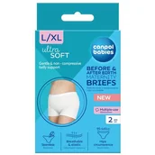 Bielizna lecznicza - CANPOL BABIES Majtki dla kobiet w zaawansowanej ciąży i po porodzie wielorazowe L/XL, 2szt. - miniaturka - grafika 1