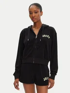 Bluzy damskie - Juicy Couture Bluza Nala JCWAS125321 Czarny Oversize - miniaturka - grafika 1