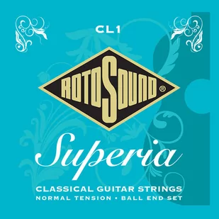 Rotosound rotos górne SUPERIA klasyczne strun nylonowych, ball End, srebrny oplotowi, zestaw -częściowy CL1 - Struny gitarowe  - miniaturka - grafika 1