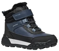 Botki damskie - Geox J TREKKYUP BOY B ABX Botki, dżins/czarny, 38 EU, Czarny jeans, 5 UK Child - miniaturka - grafika 1