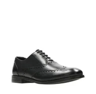Półbuty męskie - Edward Walk H [Black Leather] - rozmiar 45 - miniaturka - grafika 1