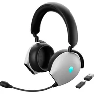 Słuchawki - Dell ALIENWARE TRI-MODE WIRELESS Lunar Light szare - miniaturka - grafika 1