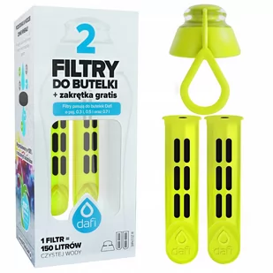 Dafi Filtr Do Butelki (2Szt.) + Nakrętka Zielona - Wkłady filtrujące - miniaturka - grafika 1