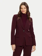 Marynarki i żakiety damskie - Tatuum Marynarka Lamiza T2422.022B Bordowy Regular Fit - miniaturka - grafika 1