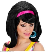 Dodatki do strojów karnawałowych - Widmann B6518 - peruka Seventies, jeden rozmiar, czarny SA-N6517 - miniaturka - grafika 1