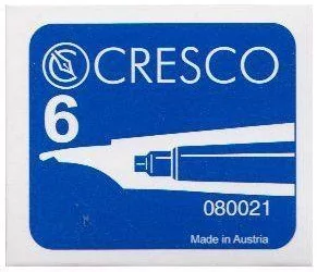 Cresco  Naboje do piór niebieskie 6 sztuk - Artykuły biurowe - miniaturka - grafika 1