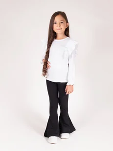 Dziewczęce legginsy dzwony czarne Nicol,r.110 - Legginsy - miniaturka - grafika 1