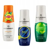 Syropy i koncentraty owocowe - Zestaw 3 koncentratów Sodastream Lipton Ice Tea Peach + Energy + Mohito - miniaturka - grafika 1