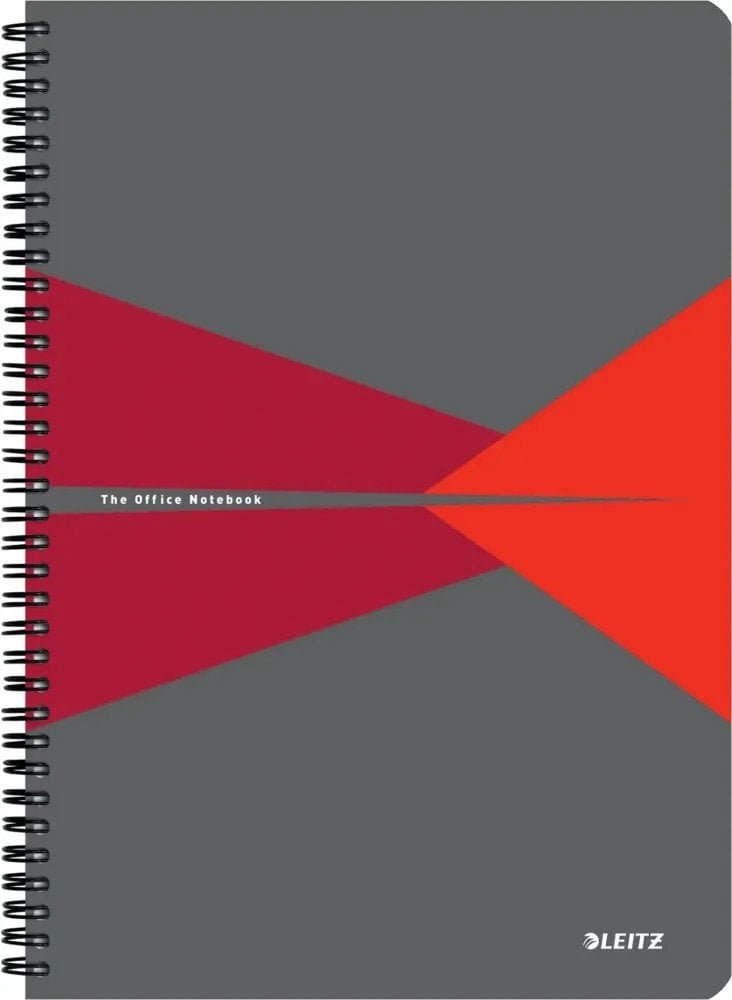 Ko�onotatnik Office Card A4 kratka czerw