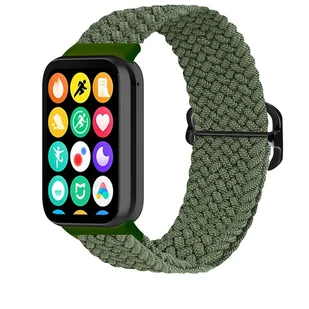 Pasek Pleciony Mi Band 8 Pro / M8 Pro (2), GREEN / ZIELONY - Akcesoria do smartwatchy - miniaturka - grafika 1