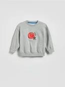 Bluzy i sweterki niemowlęce - Reserved - Bluza z aplikacją - jasnoszary - miniaturka - grafika 1
