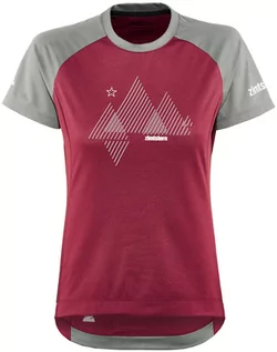 Koszulki rowerowe - Zimtstern PureFlowz Shirt SS Women, czerwony/szary XS 2021 Koszulki MTB i Downhill - grafika 1