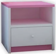 Szafy i szafki dla dzieci - Elior Szafka nocna dla dziewczynki Happy 4X - różowa - miniaturka - grafika 1