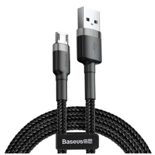 Baseus Kabel USB - Micro USB Cafule CAMKLF-CG1 2 m Szaro-czarny - Kable USB - miniaturka - grafika 1