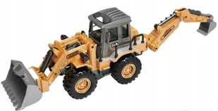 KOPARKA ZE SPYCHACZEM ZABAWKA DLA DZIECI MASZYNA BUDOWLANA RUCHOME ELEMENTY - Samochody i pojazdy dla dzieci - miniaturka - grafika 1