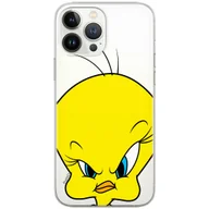 Etui i futerały do telefonów - Etui Looney Tunes dedykowane do Iphone 12 Mini, wzór: Tweety 002 Etui częściowo przeźroczyste, oryginalne i oficjalnie / Looney Tunes - miniaturka - grafika 1