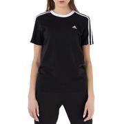 Koszulki i topy damskie - Koszulka adidas Essentials 3-Stripes GS1379 - czarna - Adidas - miniaturka - grafika 1