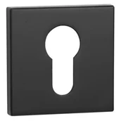 Szyldy i rozety - Rozeta VDS prostokątna R76F czarny wkładka - miniaturka - grafika 1