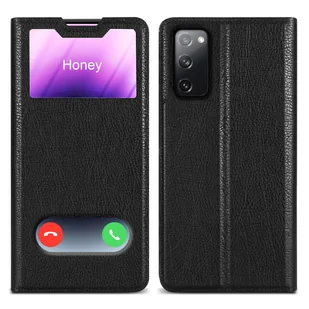 Etui ochronne Cadorabo do Samsung Galaxy S20 FE w kolorze czarnym etui na telefon komórkowy Book Case Cover Etui - Etui i futerały do telefonów - miniaturka - grafika 1
