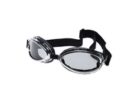 Gogle i okulary motocyklowe - Gogle classic - czarne z chromem - miniaturka - grafika 1