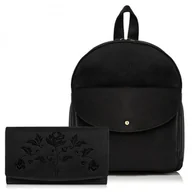 Plecaki - Zestaw Upominkowy Dla Niej Zup-24-Bl: Plecak T-18-Bl Portfel T-01-Bl - miniaturka - grafika 1