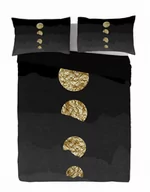 Pościel - Pościel satynowa 160x200 geometria czarna złota Prestige 1 - miniaturka - grafika 1