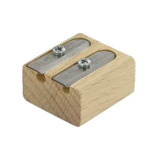 Kum podwójne temperówka Woodcutter Wood 2, kształt Block - Temperówki - miniaturka - grafika 1