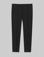 Spodnie męskie - spodnie do zestawu martello czarny slim fit - miniaturka - grafika 1