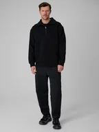 Spodnie męskie - 4F Spodnie casual męskie - czarne XXL - miniaturka - grafika 1