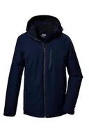 Kurtki męskie - killtec Męska kurtka funkcyjna/kurtka outdoorowa z odpinanym kapturem KOW 7 MN JCKT, ciemnoniebieska, 4XL, 41845-000 - miniaturka - grafika 1