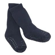 Skarpetki dla dzieci - GoBabyGo antypoślizgowe skarpetki do nauki chodzenia Navy Blue 6 m+ - miniaturka - grafika 1
