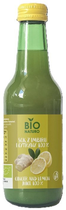 BIONATURO Sok imbir z cytryną 100% NFC 250 ml bio