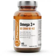 Witaminy i minerały - Pharmovit Omega 3 + D3 2000 IU + K2 suplement diety 60 kaps. - miniaturka - grafika 1
