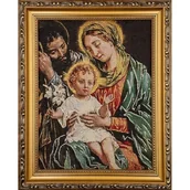 Dewocjonalia - Obraz Haftowany Św. Rodzina 22x27,5cm - obraz - miniaturka - grafika 1