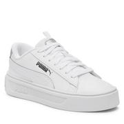 Sneakersy damskie - Sneakersy Puma Smash Platform v3 Pop Up 392504 02 Puma White-Matte Silver-Puma Silver - miniaturka - grafika 1