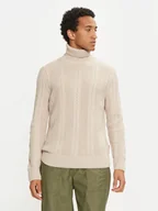 Swetry męskie - Jack&Jones Golf 12261441 Beżowy Regular Fit - miniaturka - grafika 1