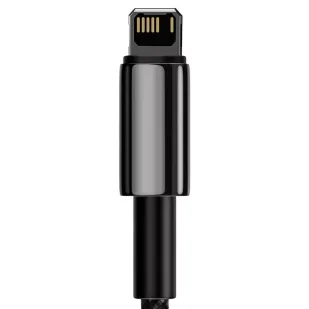 Kabel USB do Lightning Baseus Tungsten Gold, 2.4A, 1m (czarny) - Kable USB - miniaturka - grafika 5